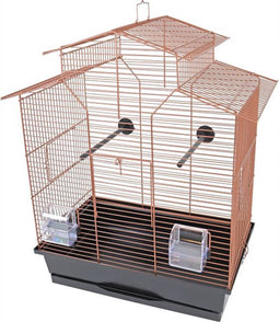 Interzoo Iza 2 - Vogelkooi - Koper - Zwart - 51x30x60.5CM - 1ST