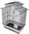 Interzoo Vogelkooi - L51xB30xH60,5cm - Complete vogelkooi - Vogelkooien - Vogelkooien voor binnen - Vogel kooi - Zwart / Beige