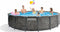 Intex Baltik Frame Pool - Houtlook zwembad - 457x122 cm - met pomp en accessoires