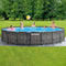 Intex Baltik Frame Pool - Houtlook zwembad - 549x122 cm - met pomp en accessoires