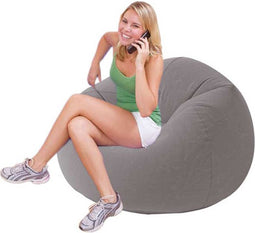 Intex Beanless Bag Chair - Opblaasbare stoel - Grijs