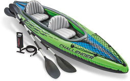 Intex Challenger K2 Kayak - 351 x 76 x 38 cm - Inclusief peddels en pomp