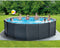 Intex Graphite Panel Pool 478x124 cm met zandfilter, ladder, afdek- en grondzeil - Model 2022