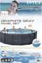 Intex Graphite Panel Pool 478x124 cm met zandfilter, ladder, afdek- en grondzeil - Model 2022