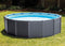 Intex Graphite Panel Pool 478x124 cm met zandfilter, ladder, afdek- en grondzeil - Model 2022