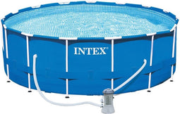 Intex Metal Frame Zwembad Blauw 16805 Liters