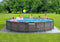 Intex Prism Frame™ Greywood Premium Pool Set - Opzetzwembad - Ø 549 x 122 cm met filterpomp