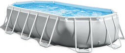 Intex Prism Frame™ Oval Premium Pool Set - Opzetzwembad - 503 x 274 x 122 cm met filterpomp
