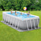 Intex Prism Frame Pool - Zwembad 488 x 244 x 107cm - met pomp en accessoires