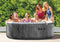 Intex PureSpa Greywood Deluxe Round Bubble Massage Set 6-persoons (220-240 Volt)