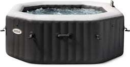 Intex PureSpa Onyx Black Octagon Jet & Bubble Deluxe 4 persoons (220-240Volt)