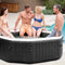 Intex PureSpa Onyx Black Octagon Jet & Bubble Deluxe 4 persoons (220-240Volt)
