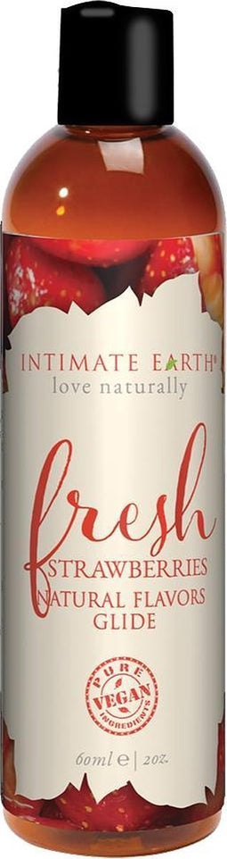 Intimate Earth - Natural Flavors Glide Verse Aardbeien 60 ml