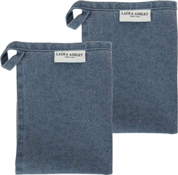 Laura Ashley Kitchen Linen Collectables Theedoeken set van 2 Wild Clematis Blauw