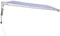 vidaXL - Uittrekbare luifel - 4 x 3 m - Blauw en wit