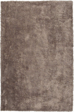 EVREN - Shaggy vloerkleed - Bruin - 140 x 200 cm - Polyester