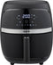 Inventum GF320HLD - Airfryer - Hetelucht friteuse - 3,2 liter - 8 automatische programma's - 80 tot 200 graden - 1300 watt - Zwart/RVS