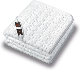 Inventum HN1300V - Elektrische onderdeken - Aparte voetenzone - 1 persoons - 150x80 cm - Fleece - Wit