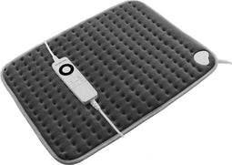 Inventum HNK186G - Elektrisch warmtekussen - Automatische uitschakeling - XL formaat - 60x40 cm - Fleece - Grijs