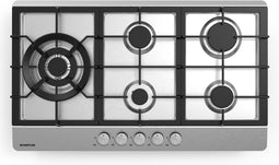 Inventum IKG9023WGRVS - Inbouw gaskookplaat - RVS/Zwart