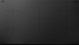 Inventum IKI9035MAT - Inbouw inductie kookplaat - 90 cm - 5 kookzones - Bridgefunctie - 2-fase - Facetrand voorzijde - Matzwart