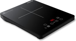 Inventum KI120T - Inductie kookplaat - 1 kookzone - 2000 watt - 10 standen - Pan 15 tot 20 cm - Timer - Kinderslot - Zwart