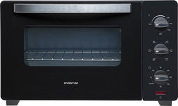 Inventum OV307B - Vrijstaande heteluchtoven - Draaispit - 30 liter - 1600 watt - 6 programma's - Zwart
