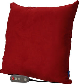 Invitalis Massagekussen Shiatsu - nekmassage apparaat - Bordeaux rood & Grijs - Infrarood en memory foam | 5 jaar garantie - Afstandsbediening - rug- nek- schouder- been- en voetmassage