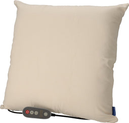 Invitalis Massagekussen Shiatsu - nekmassage apparaat - Creme & Grijs - Infrarood en memory foam | 5 jaar garantie - Afstandsbediening - rug- nek- schouder- been- en voetmassage