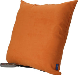 Invitalis Massagekussen Shiatsu - nekmassage apparaat - Oranje & Grijs - Infrarood en memory foam | 5 jaar garantie - Afstandsbediening - rug- nek- schouder- been- en voetmassage
