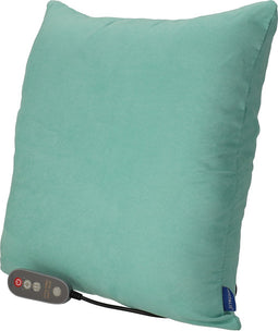 Invitalis Massagekussen Shiatsu - nekmassage apparaat - Turquoise & Grijs - Infrarood en memory foam | 5 jaar garantie - Afstandsbediening - rug- nek- schouder- been- en voetmassage