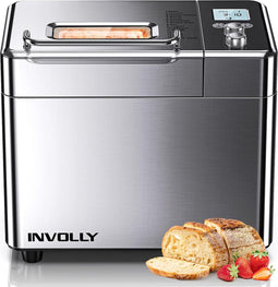Involly Broodbakmachine - 15-in-1 - Volautomatische Broodmaker met Automatische Ingrediëntenbox