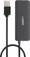 Lindy 42986 - Hub USB 2.0 - 4 Poorten - Zwart