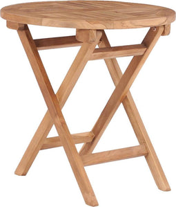 vidaXL - Tuintafel - inklapbaar - 45 - cm - massief - teakhout