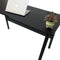 Computertafel bureau Stoer - industrieel modern - 130 cm breed - zwart frame en tafelblad