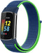 imoshion Nylon bandje - Geschikt voor Fitbit Charge 5, Charge 6 - Blauw - S