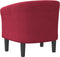 Kuipstoel fluweel wijnrood