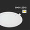 V-TAC VT-607RD-N Ronde LED Minipanelen - Premium Serie - IP20 - Wit - 6W - 490 Lumen - 2700K