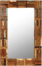 vidaXL - Wandspiegel - 60x60 - cm - massief - gerecycled - hout