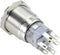 TRU COMPONENTS TC-10090976 LAS1-AGQ-22ZE/R/24V/S Vandalismebestendige druktoets 250 V/AC 3 A 2x aan/aan Continu Rood IP