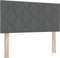 vidaXL - Hoofdbord - Diamant - Blokken - Ontwerp - Donkergrijs - 100 - cm - Stof