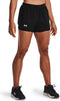 Under Armour UA Fly By 2-in-1 Shorts - Dames Sportbroek - Maat S - Zwart