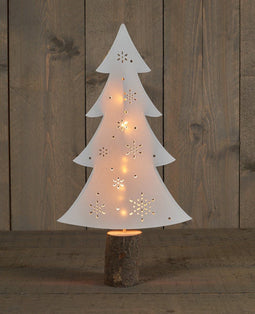 2 stuks - Anna's Collection - Batterijverlichting papier boompje 41 cm