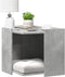 vidaXL - Kattenbakkast - 42x42x51 - cm - bewerkt - hout - oud - houtkleurig