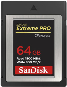 Sandisk Extreme Pro - Geheugenkaart CF Express Type B - 64GB - Leessnelheid 1700 MB/s - Schrijfsnelheid 1400 MB/s