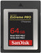 Sandisk Extreme Pro - Geheugenkaart CF Express Type B - 64GB - Leessnelheid 1700 MB/s - Schrijfsnelheid 1400 MB/s