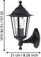 EGLO Laterna 4 - Wandlamp - Buiten - 1 Lichts - IP44 - Zwart