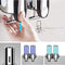 Zeepdispenser - Dubbelwandige kunstof zeepdispenser - Edelstaal-look - Doorzichtig