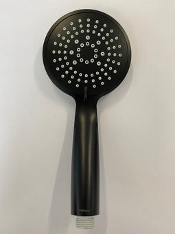 Wenko Douchekop diameter 11cm 5 Standen Abs Zwart - Handdouche - Douchen - Badkamer - Douche - 5 standen - Regendouche - Waterbesparend