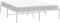 vidaXL - Bedframe - metaal - wit - 140x190 - cm